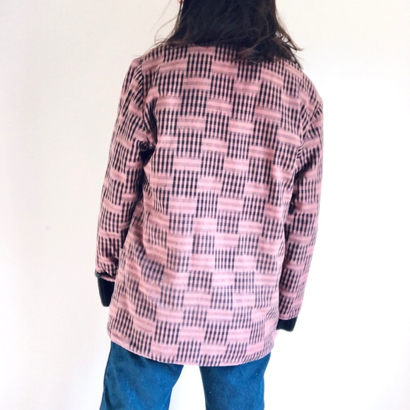 Vintage cotton oversized blazer - Picture 4 of 12